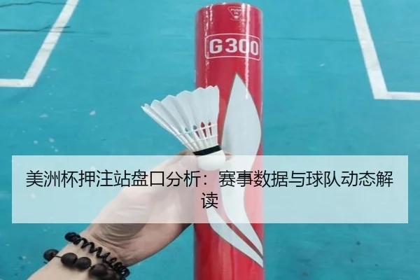 美洲杯押注站盘口分析：赛事数据与球队动态解读